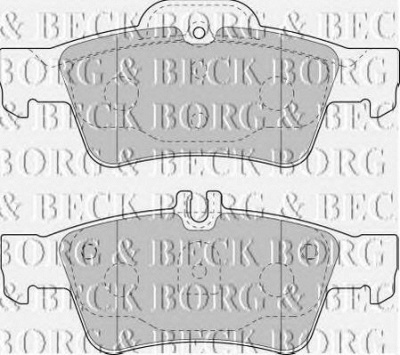BORG & BECK bbp1798 -  Комплект тормозных колодок, дисковый тормоз